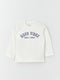 Crew Neck Printed Long Sleeve Baby Boy T-Shirt